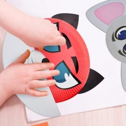 Arts and Crafts for Kids 42 PCS Fun Paper Plate Crafts Zoo Animal Craft Kits for Toddlers Art Project Kits for Preschoolers D...