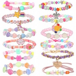 Beads Bracelet Unicorn Bracelet for Kids Girls Charm Bracelet Friendship Bracelet 12 PC Party Favor $18.45 Kids' Dress-Up Acc...