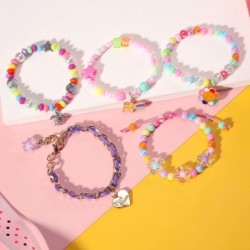 Beads Bracelet Unicorn Bracelet for Kids Girls Charm Bracelet Friendship Bracelet 12 PC Party Favor $18.45 Kids' Dress-Up Acc...