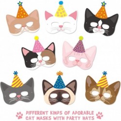 12 Pieces Cat Birthday Masks Cat Birthday Party Favors Decorations Kitty Birthday Party Supplies for Kids $20.62 Kids' Dress-...