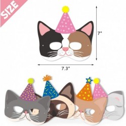 12 Pieces Cat Birthday Masks Cat Birthday Party Favors Decorations Kitty Birthday Party Supplies for Kids $20.62 Kids' Dress-...