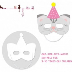 12 Pieces Cat Birthday Masks Cat Birthday Party Favors Decorations Kitty Birthday Party Supplies for Kids $20.62 Kids' Dress-...