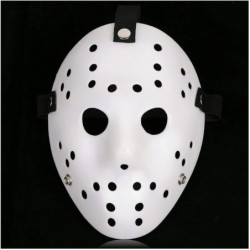 Halloween Full Face Mask 2 Pack DIY White Jason Mask Dance Cosplay Masquerade Party Mask Prop Horror Hockey $27.00 Kids' Dres...