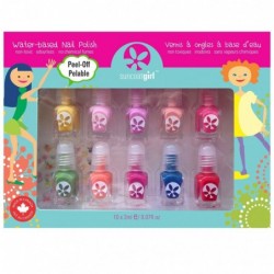 Girls Nail Polish Sets for kids - Water Based Children's Nail Polish Set - Party Palette - Safe and Fun Nail Polish for Finge...