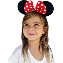 DH Mouse Ear and Red Bow Headband for Girls Birthday Costume Party (12 pcs Pack) $26.72 Kids' Dress-Up Accessories