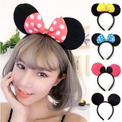 DH Mouse Ear and Red Bow Headband for Girls Birthday Costume Party (12 pcs Pack) $26.72 Kids' Dress-Up Accessories