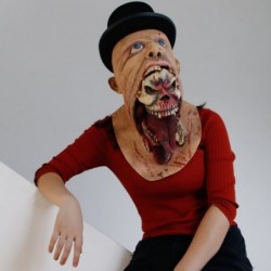 Blurp horror Charlie Zombie Mask Latex Gruesome creepy Parasite Costume Scary Ghoulish for Hallowee terror Party $25.85 Kids'...