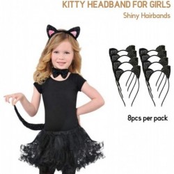 Cat Ears Headband Shiny Cat Ear Hair Hoops Cute Bling Kitty Hairband Black $17.43 Kids' Dress-Up Accessories