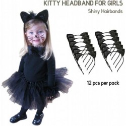 Cat Ears Headband Shiny Cat Ear Hair Hoops Cute Bling Kitty Hairband Black $17.43 Kids' Dress-Up Accessories