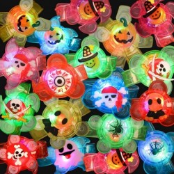 20 Pack Halloween Toys Glow Bracelets Party Supplies Halloween Led Light Up Spin Bracelets Party Favors for Kids Halloween Gh...