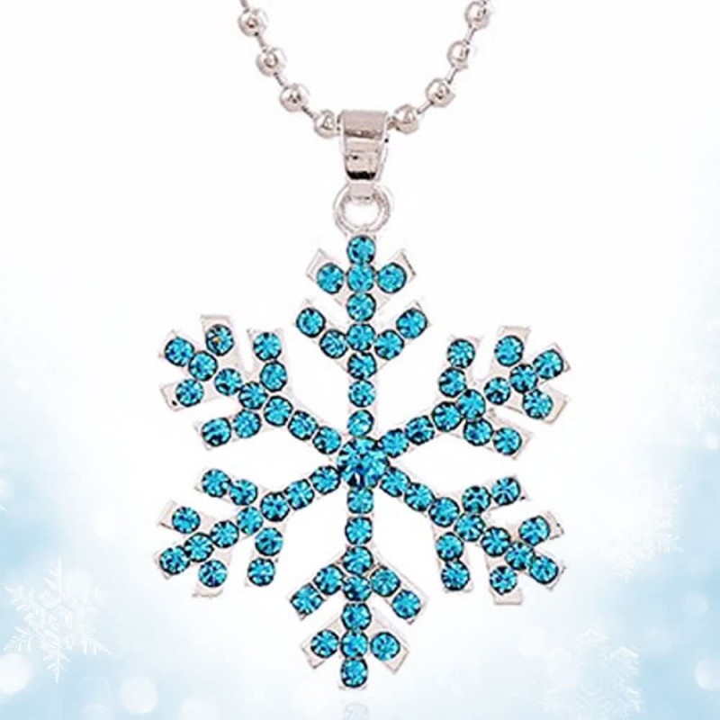 New Gift Fashion Snowflake Frozen Elsa Necklace Pendants Necklace Jewelry Girls Gift $17.74 Kids' Dress-Up Accessories