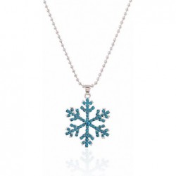 New Gift Fashion Snowflake Frozen Elsa Necklace Pendants Necklace Jewelry Girls Gift $17.74 Kids' Dress-Up Accessories