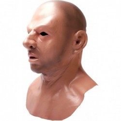 Realistic Bald Head Man Mask Halloween Masquerade Mask Novelty Costume Party Latex Full Head Mask $46.92 Kids' Dress-Up Acces...