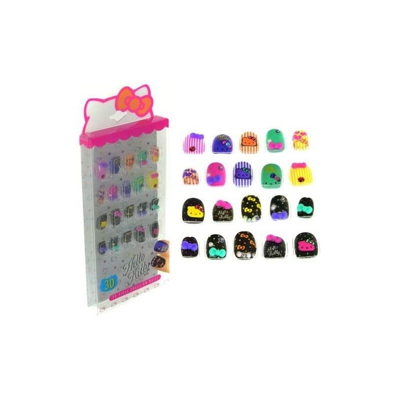 Hello Kitty 20 Piece Press on Nails for Kids Cosmetics Set $17.20 Kids' Dress-Up Accessories