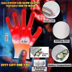 Halloween Mask LED Light Up Purge Mask with LED Gloves Scary Glow Mask Costume with El Wire for Men Women Kids Halloween Fest...