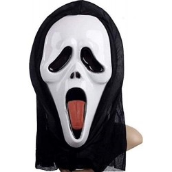 Halloween Novelty Screaming Ghost Face Head Mask Horror Squealing Grimace Mask $18.57 Kids' Dress-Up Accessories