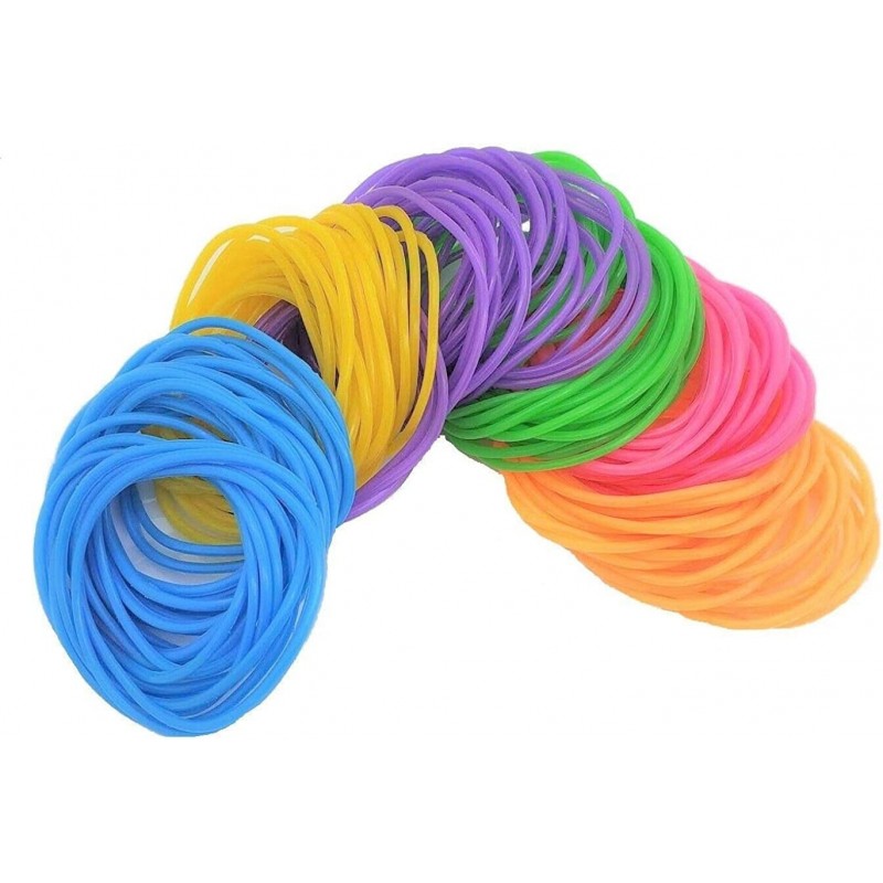 80s Colorful Neon Jelly Bracelets (7") Stretchable Retro Rock Pop Star Rainbow Diva Disco Gel Bands (2 Packs - 288 Pcs.) $21....