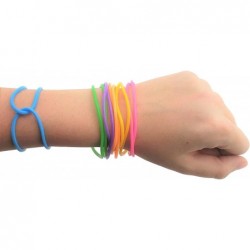 80s Colorful Neon Jelly Bracelets (7") Stretchable Retro Rock Pop Star Rainbow Diva Disco Gel Bands (2 Packs - 288 Pcs.) $21....