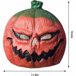 Halloween Pumpkin Helmet Pumpkin Head Mask Scary Pumpkin Mask Novelty Pumpkinhead Mask $16.65 Kids' Dress-Up Accessories