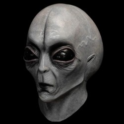 Alien Head Mask ufo mask Halloween Novelty Mask Costume Party Latex Alien Mask Halloween Costume Accessory One Size Grey $62....