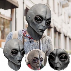 Alien Head Mask ufo mask Halloween Novelty Mask Costume Party Latex Alien Mask Halloween Costume Accessory One Size Grey $62....