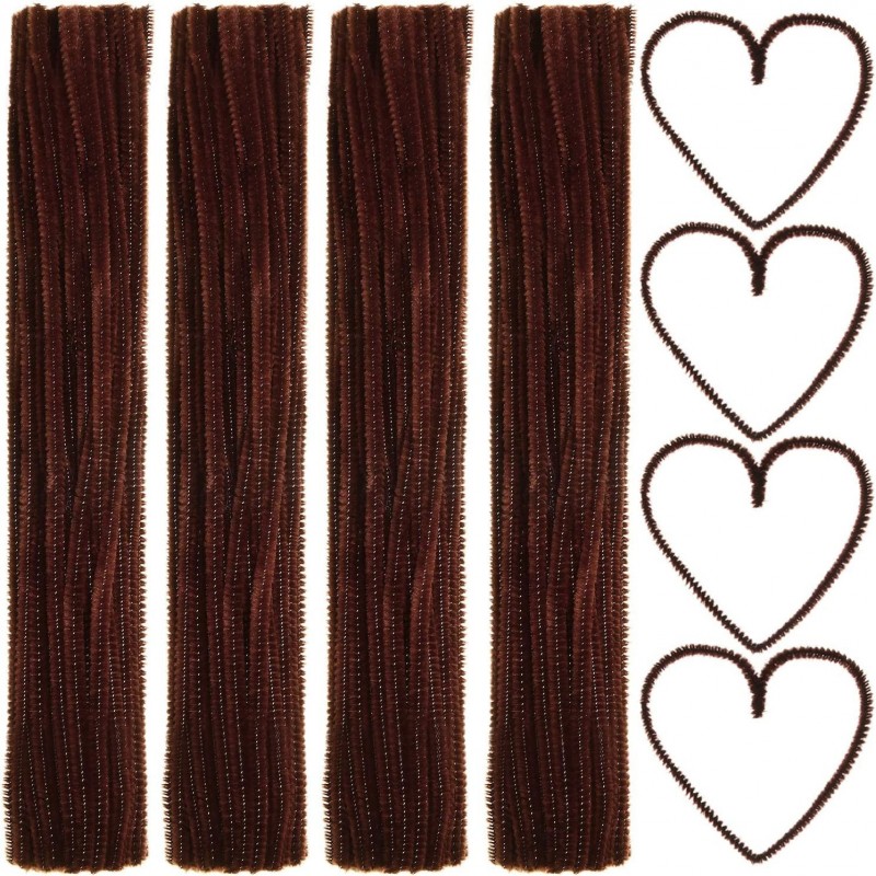 100 Pieces Pipe Cleaners Chenille Stem for Arts and Crafts 6 x 300 mm (Brown) $16.42 Kids' Drawing & Writing Boards