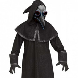 Halloween Plague Doctor Bird Mask Long Nose LED Glow Bird Mask Cosplay Steampunk Costume Latex Material $34.27 Kids' Dress-Up...