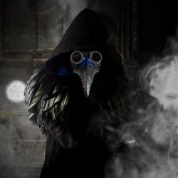 Halloween Plague Doctor Bird Mask Long Nose LED Glow Bird Mask Cosplay Steampunk Costume Latex Material $34.27 Kids' Dress-Up...