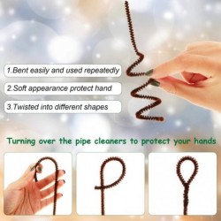 100 Pieces Pipe Cleaners Chenille Stem for Arts and Crafts 6 x 300 mm (Brown) $16.42 Kids' Drawing & Writing Boards