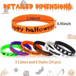 24Pcs Halloween Rubber Wristbands Silicone Bracelets for Kids Halloween Party Favors Supplies $17.10 Kids' Dress-Up Accessories