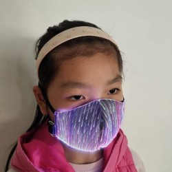 LED Mask for Kids - RGB LED Fiber Optic Light Up Party Rave Halloween Face Masks for Children Boys Girls $30.06 Kids' Dress-U...