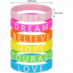 48 Pieces Motivational Wristbands Silicone Inspirational Bracelets Saying Rubber Bands for Men and Women $14.85 Kids' Dress-U...