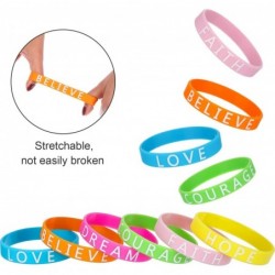 48 Pieces Motivational Wristbands Silicone Inspirational Bracelets Saying Rubber Bands for Men and Women $14.85 Kids' Dress-U...