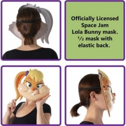 Costume Space Jam 2: A New Legacy Lola Plastic Half-Mask One Size $22.50 Kids' Dress-Up Accessories