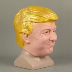 Donald Trump Mask Cosplay Latex Realistic Masks Billionaire President 2020 Halloween Prop Gold $39.85 Kids' Dress-Up Accessories