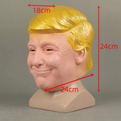 Donald Trump Mask Cosplay Latex Realistic Masks Billionaire President 2020 Halloween Prop Gold $39.85 Kids' Dress-Up Accessories