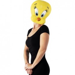 Unisex Warner Bros. Space Jam Tweety Bird Plastic Half-Mask One Size $37.98 Kids' Dress-Up Accessories