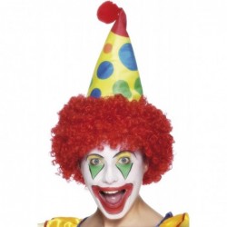 Smiffy's Men's Clown Hat with Wig $29.28 Kids' Dress-Up Accessories