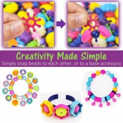 Snap Pop Beads Girls Toy 180 Pieces DIY Jewelry Marking Kit Fashion Fun for Necklace Ring Bracelet Art Kids Crafts Birthday F...