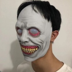 Creepy Halloween Scary Mask Smiling Demons Cosplay Mask 3D Ghost Costume Party Halloween Decorations $24.20 Kids' Dress-Up Ac...