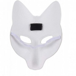 PU Foam Fox Mask Kabuki Kitsune Cosplay Japanese Traditional Kimono Accessories Halloween Party Mask $29.05 Kids' Dress-Up Ac...