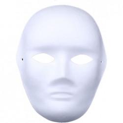 9 PCS DIY White Paper Mask Blank Hand Painted Mask (Male) $23.13 Kids' Dress-Up Accessories