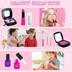 Pretend Makeup Set for Girls Kids Makeup Kit with Cosmetic Bag for Toddlers Fake MakeupPlay Set Cosmetic Toys Girls Birthday ...