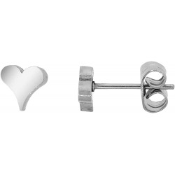 Small Stainless Steel Heart Stud Earrings 1-10 Pack 3/8 inch $26.47 Kids' Dress-Up Accessories