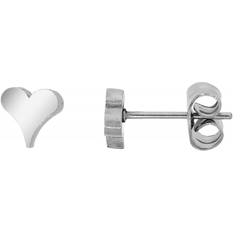 Small Stainless Steel Heart Stud Earrings 1-10 Pack 3/8 inch $26.47 Kids' Dress-Up Accessories