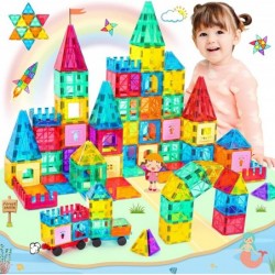 Magnetic Tiles 116 PCS 3D Magnetic Building Blocks Kids Magnet Toys Set Educational Preschool Learning STEM Toys Gifts Toys f...