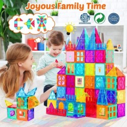 Magnetic Tiles 116 PCS 3D Magnetic Building Blocks Kids Magnet Toys Set Educational Preschool Learning STEM Toys Gifts Toys f...