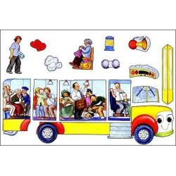 Wheels on The Bus Felt Flannel Board Story Build A Bus $31.93 Magnetic & Felt Playboards