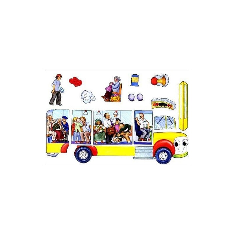 Wheels on The Bus Felt Flannel Board Story Build A Bus $31.93 Magnetic & Felt Playboards