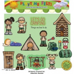 Let's Go Camping Felt Set for Play Boards $23.51 Magnetic & Felt Playboards